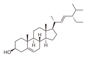 “Stigmasterol molecular structure (plant sterols)”