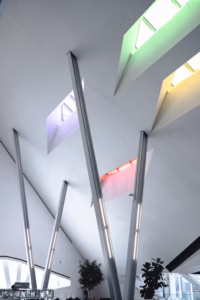 Dim office fluorescent lighting compared to outdoor sunlight for circadian body clock