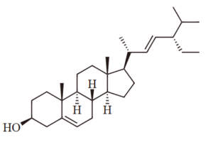 “Simplified structural formula of stigmasterol, a representative plant sterol used to lower intestinal cholesterol absorption.”