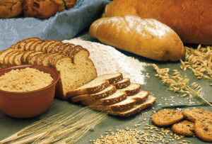 Assorted whole grains rich in soluble fiber (oats, barley) for LDL reduction